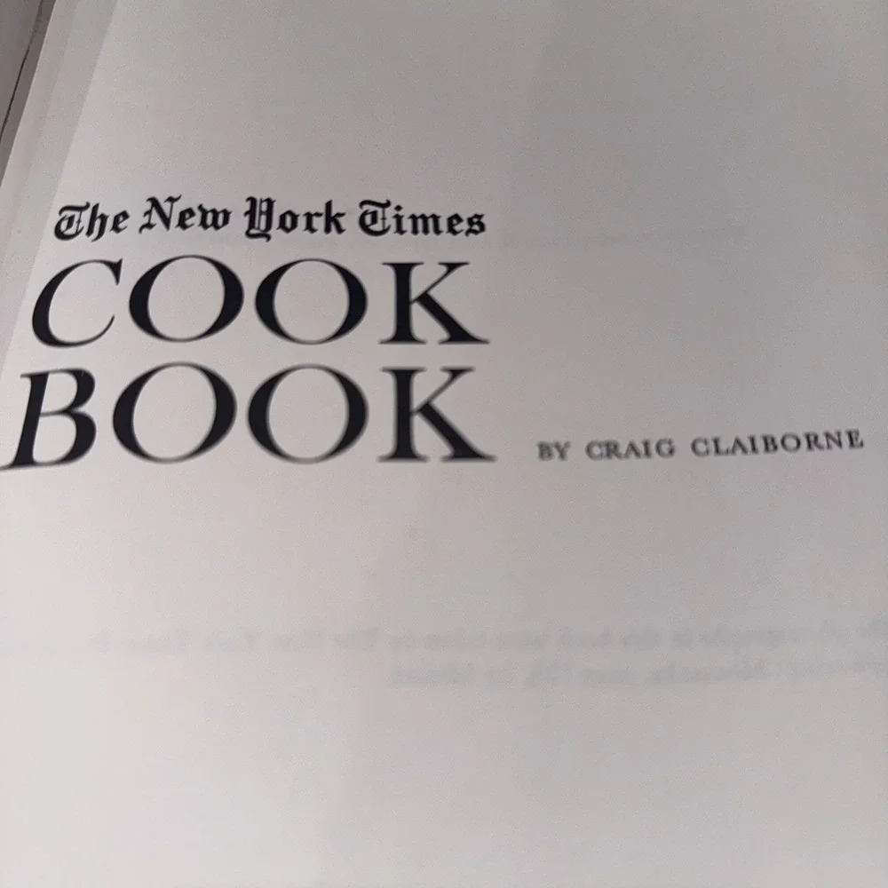 The New York Times Cook‎ Book By Craig Claiborne 1961 Hardcover